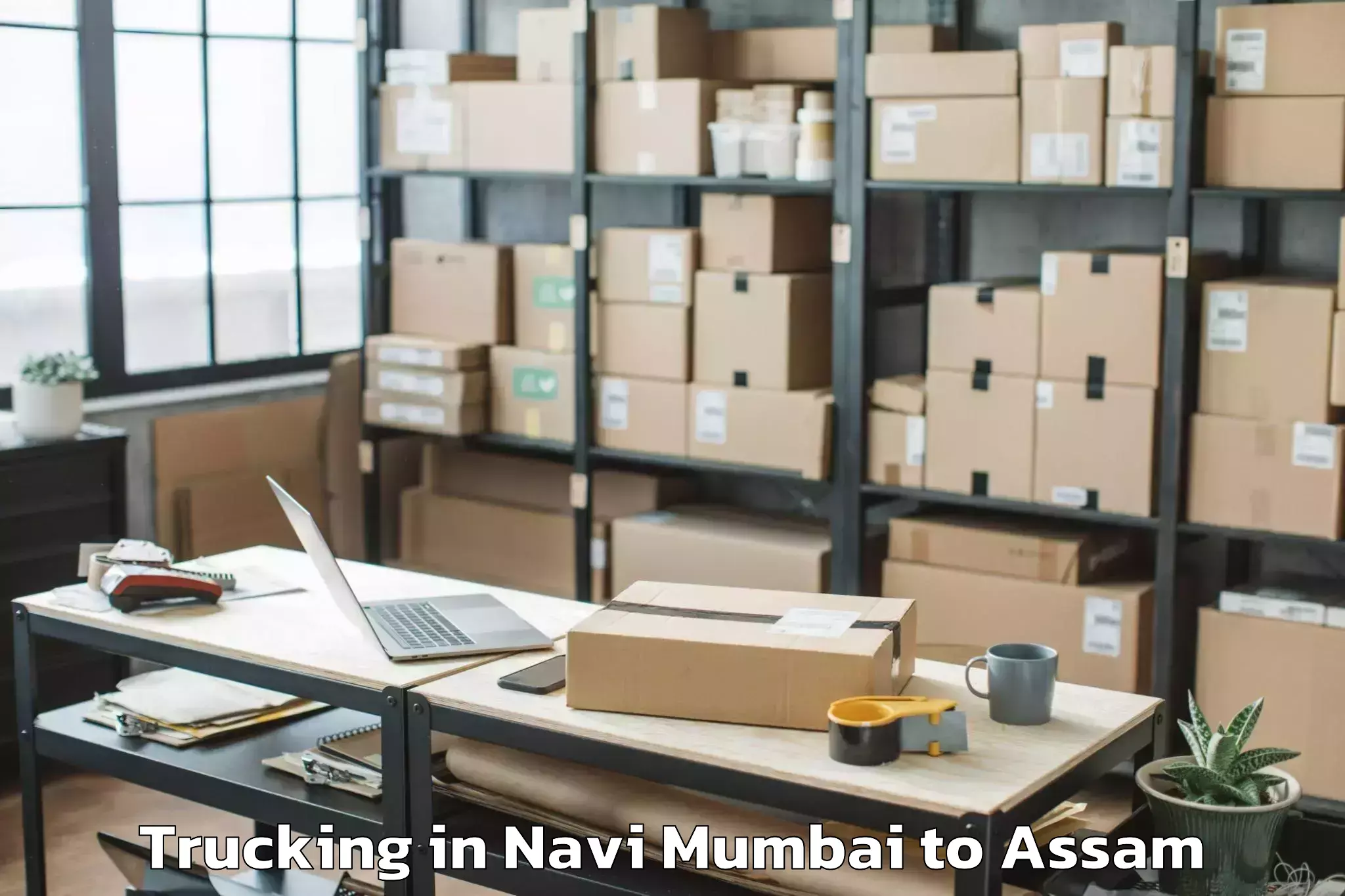 Professional Navi Mumbai to Marigaon Trucking